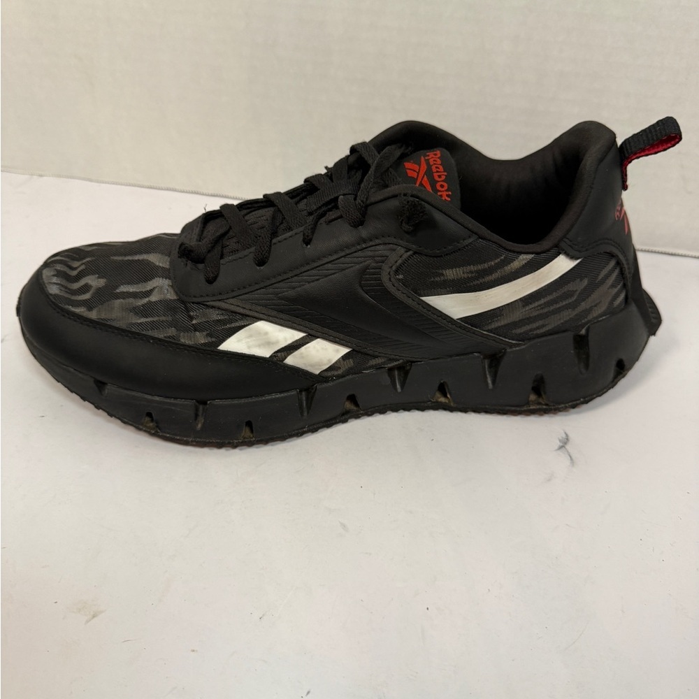 Reebok Men's Zig Dynamica Black/Red/White Camo, Running Shoes SIZE 12 - Picture 9 of 10